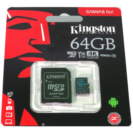 CARTÃO DE MEMÓRIA KINGSTON 64GB
