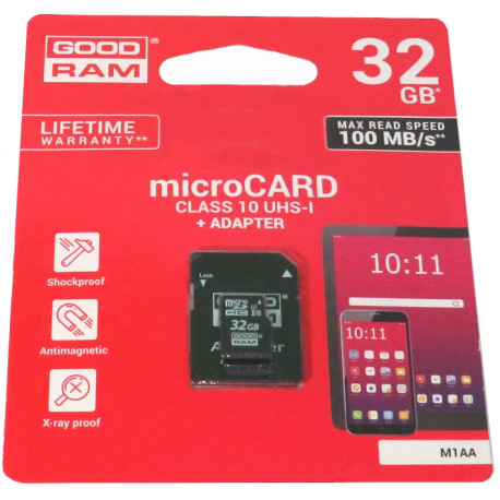 CARTÃO DE MEMÓRIA GOODRAM 32GB